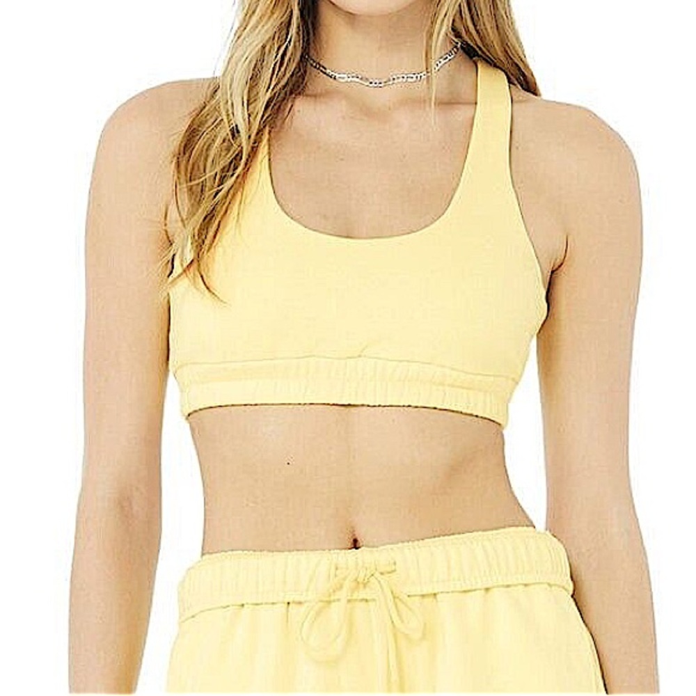ALO Yoga Scoop Neck Sweatshirt Bra